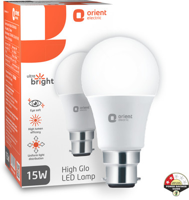 Orient Electric 15 W Basic Round B22 LED Bulb(White)