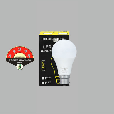 highlight's 9 W Basic Round B22 LED Bulb(White)