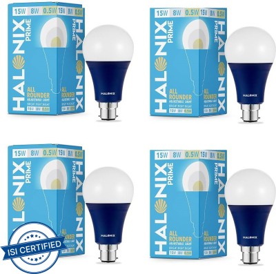 HALONIX 15 W Standard B22 LED Bulb(White, Pack of 4)