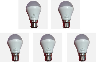 KANSAL 9 W Basic Round B22 LED Bulb(White, Pack of 5)