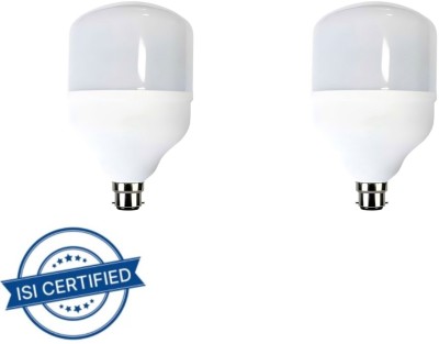 FINOLEX 50 W Round B22 LED Bulb(White, Pack of 2)
