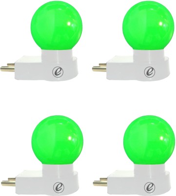 Imperial TechnoCart 0.5 W Round Plug & Play, 2 Pin LED Bulb(Green, Pack of 4)
