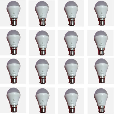 KANSAL 9 W Basic Round B22 LED Bulb(White, Pack of 16)