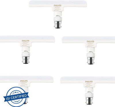 PHILIPS 8 W Basic T-Bulb B22 LED Bulb(White, Pack of 5)
