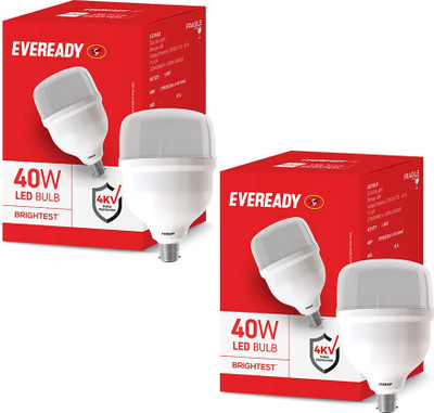 EVEREADY 40 W Basic Standard B22 LED Bulb(White, Pack of 2)