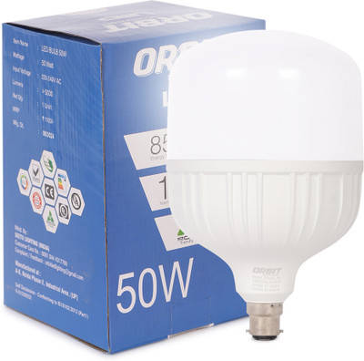 ORBIT LED 50 W Basic Round B22 LED Bulb(White)