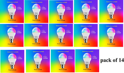 Brightstar 9 W Basic Round B22 LED Bulb(Multicolor, Pack of 14)