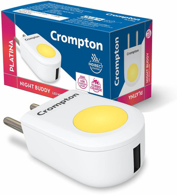 Crompton 0.5 W Basic Round Plug & Play LED Bulb(Yellow)