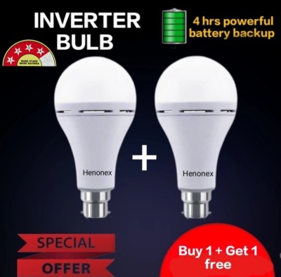 Henonex 12 W Standard B22 Inverter Bulb(White, Pack of 2)