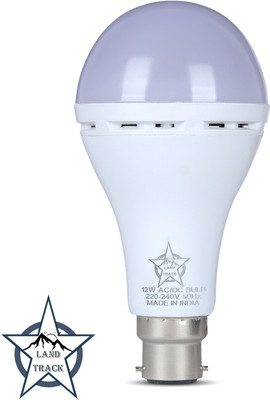 Land track 12 W Inverter Round B22 D Inverter Bulb(White)
