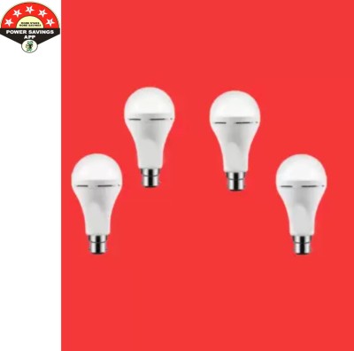 ONIEXO 12 W Round B22 Inverter Bulb(White, Pack of 4)