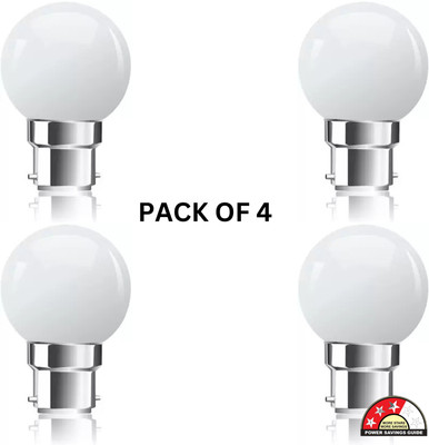 spark world 0.5 W Basic Standard B22 LED Bulb(White, Pack of 4)