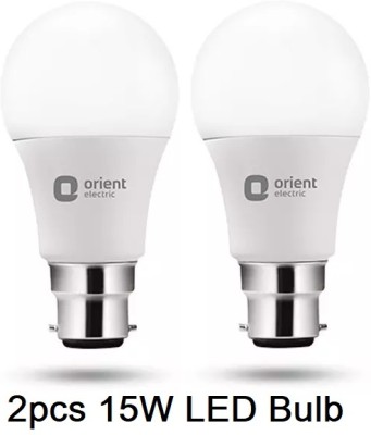 ORIENT 15 W Standard B22 LED Bulb(White, Pack of 2)
