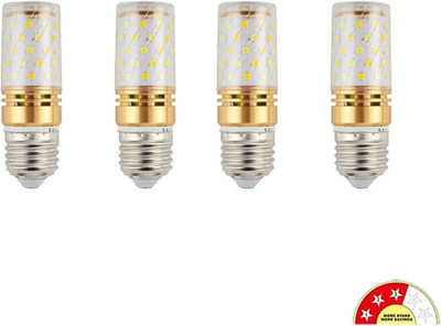 elon musk 12 W Basic Standard E27 LED Bulb(Yellow, White, Multicolor, Pack of 4)