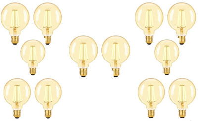 LEDOLUX 6 W Basic Globe E27 LED Bulb(Yellow, Pack of 12)