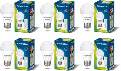 Crompton 9 W Basic Standard E27 LED Bulb(White, Pack of 6)