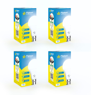 Flipkart SmartBuy 12 W Basic Round B22 LED Bulb(White, Pack of 4)