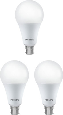 PHILIPS 20 W Basic Standard B22 LED Bulb(White, Pack of 3)