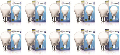 Wipro 9 W Basic Standard B22 LED Bulb(White, Pack of 10)
