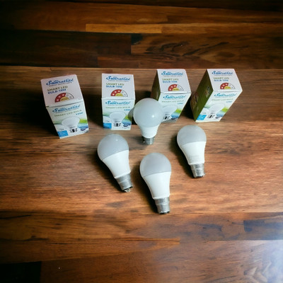 SAMRATLITE 10 W Basic Round B22 LED Bulb(White, Pack of 4)