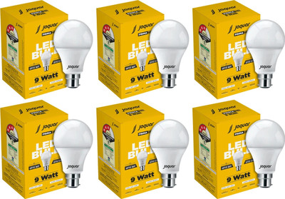 Jaquar 9 W Basic Standard B22 LED Bulb(White, Pack of 6)