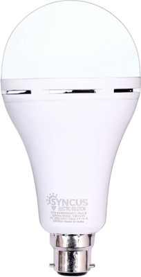 SYNCUS 12 W Inverter Round B22 LED Bulb(White, Pack of 4)