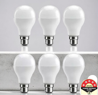 Dunagiri 9 W Basic Standard B22 D LED Bulb(White, Pack of 6)