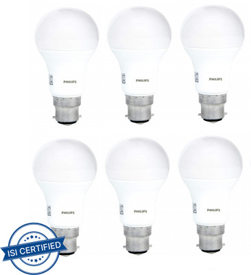 PHILIPS 14 W Basic Round B22 LED Bulb(White, Pack of 6)
