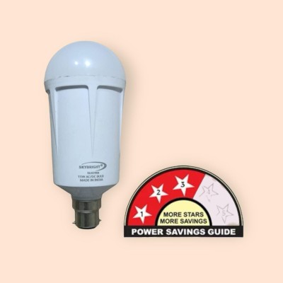 skybright 15 W Round B22 Inverter Inverter Bulb(White)