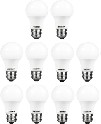 EVEREADY 9 W Basic Standard E27 LED Bulb(Yellow, Pack of 10)