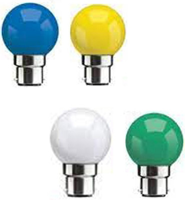 rino 0.5 W Basic Standard B22 LED Bulb(Multicolor, Pack of 4)