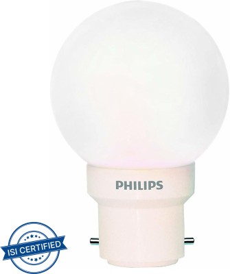 PHILIPS 0.5 W Round B22 LED Bulb(White, Pack of 3)