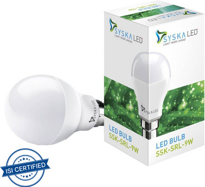 Syska 9 W Basic Standard B22 LED Bulb(White)