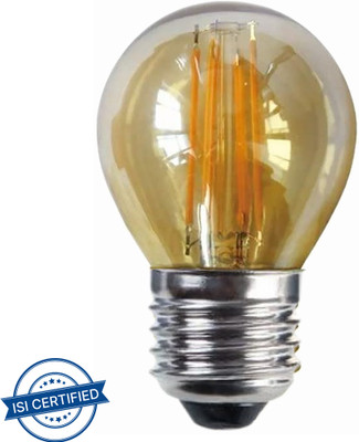Baslash 4 W Basic Round E27 LED Bulb(Yellow)