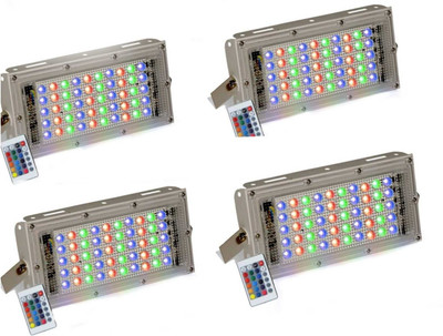 sunever 50 W Basic Standard B22 LED Bulb(Multicolor, Pack of 4)
