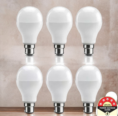 Dunagiri 9 W Basic Standard B22 D LED Bulb(White, Pack of 6)