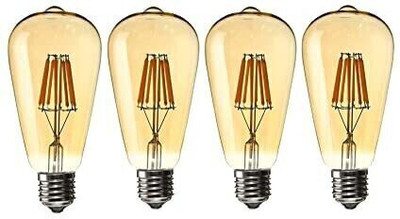 ZOREZA 4 W Basic Decorative E27 LED Bulb(White, Pack of 4)