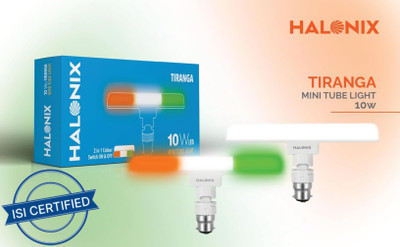 HALONIX 10 W Color Changing T-Bulb B22 D LED Bulb(White, Multicolor)