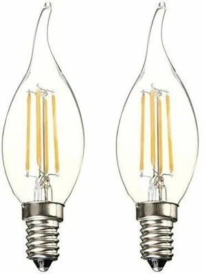 Eve Hanger 4 W Multi Watt Candle E14 LED Bulb(White, Pack of 2)