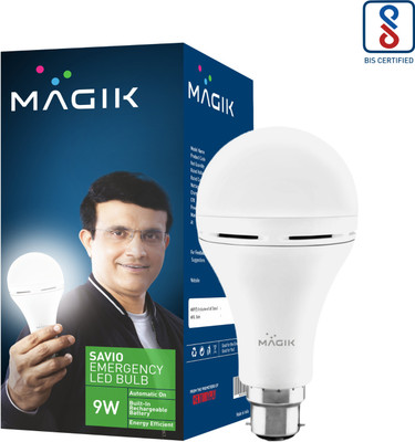 Magik 9 W Basic Standard B22 Inverter Bulb(White)
