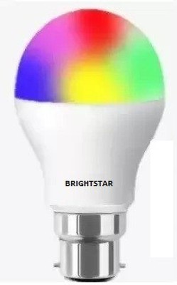 Brightstar 9 W Round B22 Basic LED Bulb(Red, Blue, Pink, Orange, Green, Yellow, White)