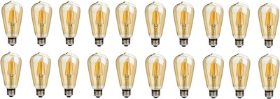 Svah 4 W Basic Standard E27 LED Bulb(Gold, Pack of 20)