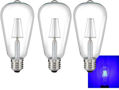Tip 'n' Top 4 W Basic Decorative E26 LED Bulb(Blue, Pack of 3)