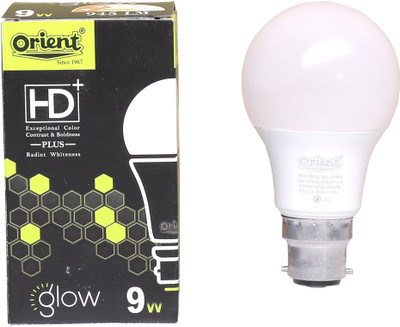 ORIENT 9 W Basic Round B22 LED Bulb(White, Pack of 4)