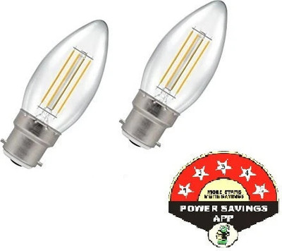 ZOREZA 4 W Basic Candle B22 LED Bulb(Yellow, Pack of 2)