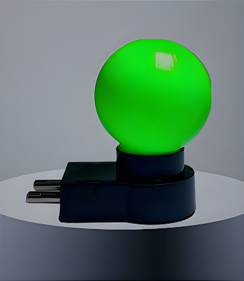 Sk enterprise 0.5 W Basic Round 2 Pin LED Bulb(Green)