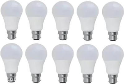 Gold Nation 9 W Basic Standard B22 LED Bulb(White, Pack of 10)