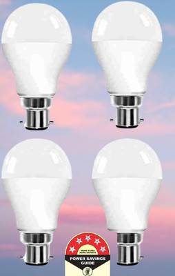 Dunagiri 9 W Basic Round B22 D LED Bulb(Clear, Pack of 4)