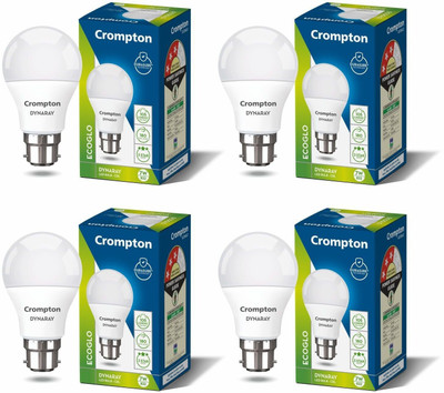 Crompton 7 W Basic Standard B22 LED Bulb(White, Pack of 4)