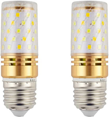 vibunt 12 W Basic Decorative E27 LED Bulb(White, Pack of 2)